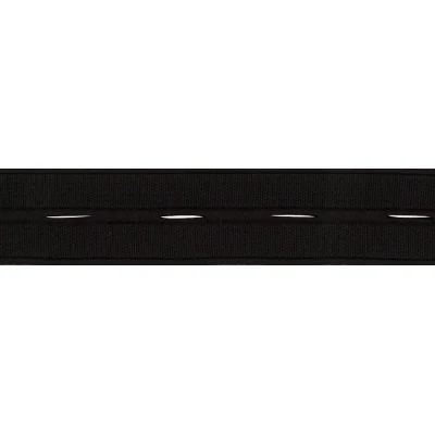 Elastique Boutonnière Nylon 19 mm Noir x1m