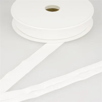 Biais replié Jersey 20 mm Blanc x1m