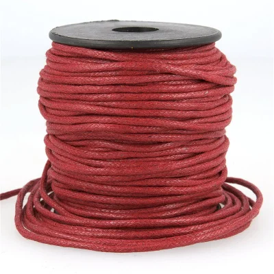 Cordon aspect cuir 2 mm Rouge x1m