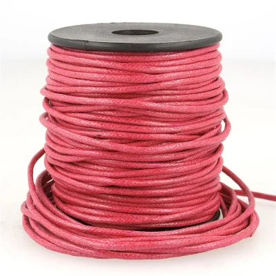 Cordon aspect cuir 2 mm Rouge alizarine x1m