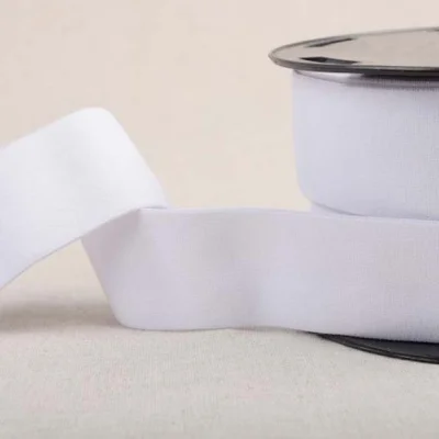 Elastique doux 40 mm Blanc x1m