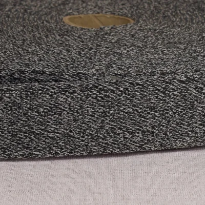 Elastique plat 33 mm Spécial ceinture Gris noir x1m