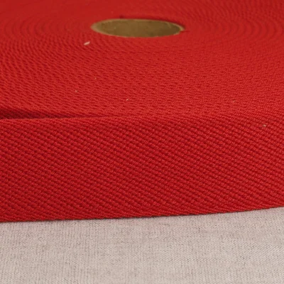 Elastique plat 33 mm Spécial ceinture Rouge x1m