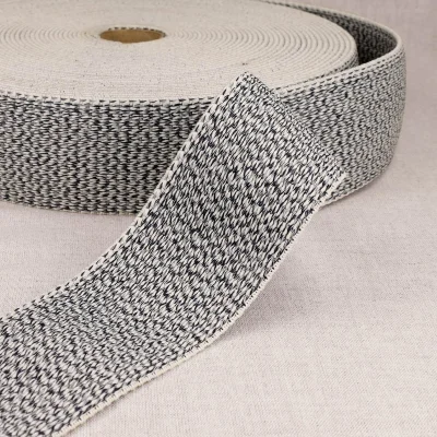 Elastique 50 mm spécial mobilier extérieur Blanc moucheté ×1m