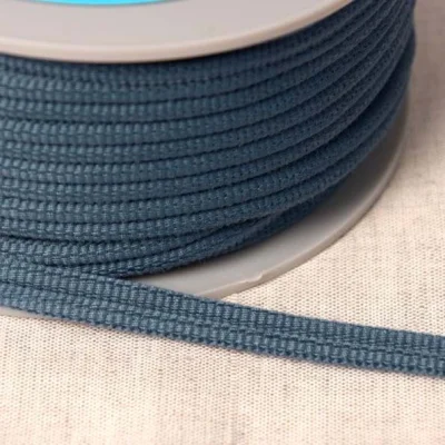 Cordon double passepoil Bleu lavande x1m