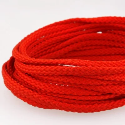 Cordon Tressé 5 mm - Rouge x1m