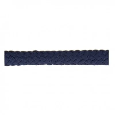 Cordon Tressé tubulaire 11 mm Bleu Marine x1m