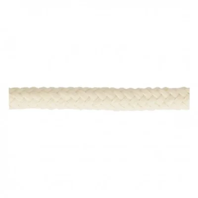 Cordon Tressé tubulaire 11 mm Ecru x1m