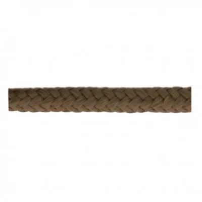 Cordon Tressé tubulaire 11 mm Marron x1m