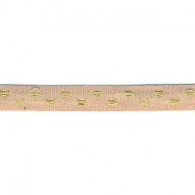 Galon surpiqué coeur 9 mm Lin x1m