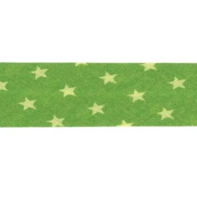 Biais étoiles Frou-Frou Vert pomme