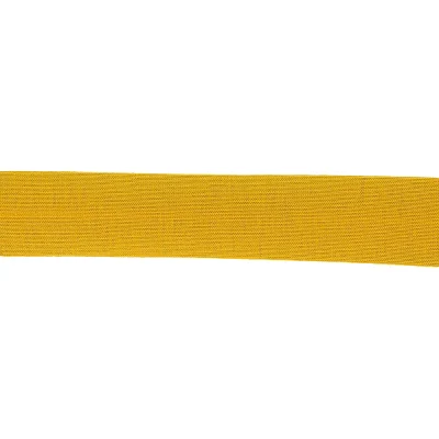 Biais replié Jersey 20 mm Jaune moutarde x1m