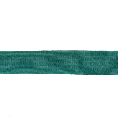Biais replié Jersey 20 mm Vert émeraude x1m