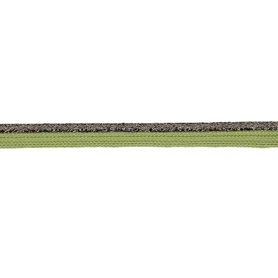 Passepoil tressé Lurex 10 mm Vert x1m