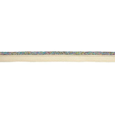 Passepoil tressé Lurex 10 mm Multicolore x1m