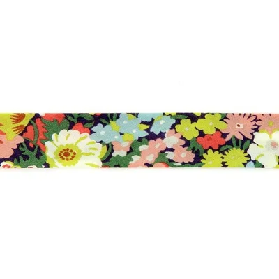 Biais Liberty of London 20 mm Thorpe jaune et vert x1m