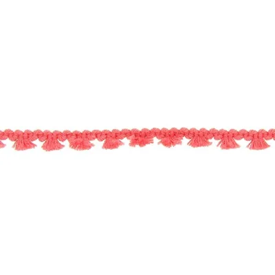 Galon pompon mini floches 8 mm Corail x1m