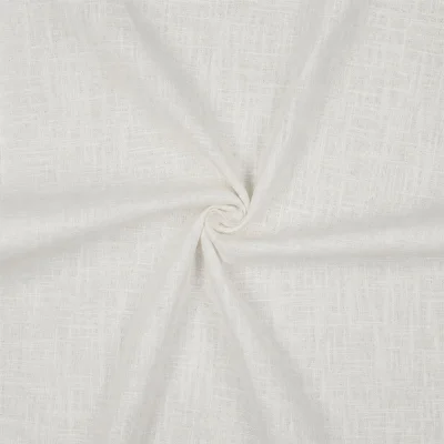 Tissu Lin Coton lavé uni Ecru - Par 10 cm