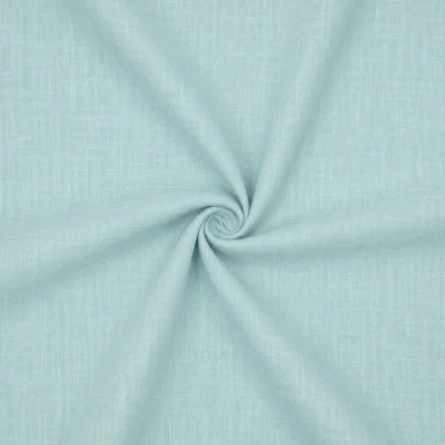 Coupon Tissu Lin Coton lavé uni Bleu céladon - Coupon de 60 cm