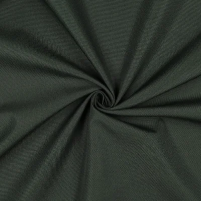 Tissu Piqué Polyester Imperméable uni Vert sapin - Par 10 cm