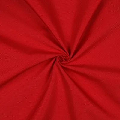 Tissu Piqué Polyester Imperméable uni Rouge cerise - Par 10 cm