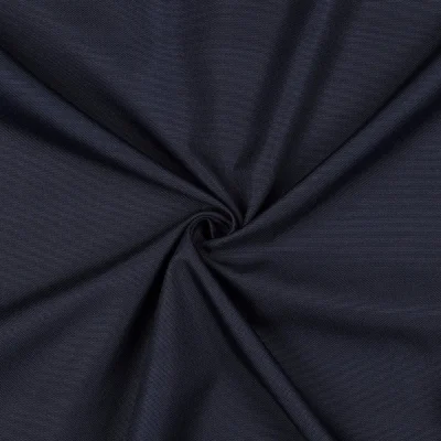 Tissu Piqué Polyester Imperméable uni Bleu nuit - Par 10 cm