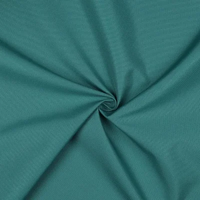 Tissu Piqué Polyester Imperméable uni Bleu canard - Par 10 cm