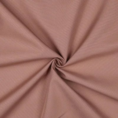 Tissu Piqué Polyester Imperméable uni Vieux rose - Par 10 cm