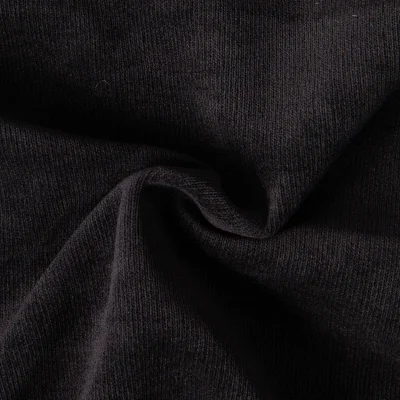 Tissu Maille Velours double face Cerys   sur fond Noir - Par 10 cm
