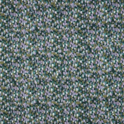 Tissu Satin de Coton digital Marquis sur fond Vert émeraude - Par 10 cm