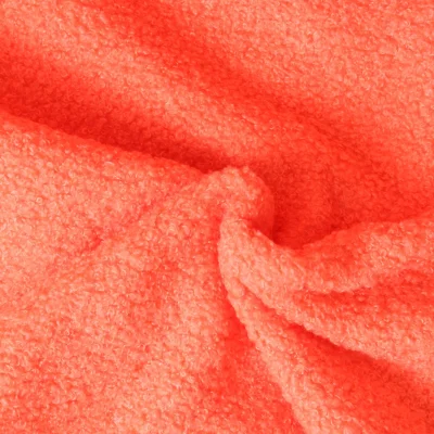 Tissu Fausse fourrure Bouclette Tara uni Orange - Par 10 cm