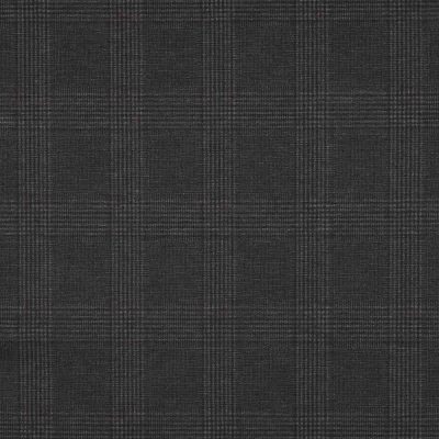 Tissu Jersey Milano motif Prince de Galles sur fond Gris - Par 10 cm