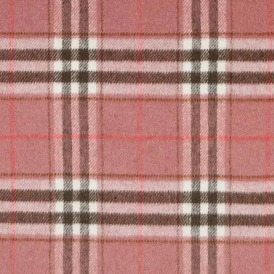 Tissu Tartan Ecossais Highlands touché laine lourd Rose blush - Par 10 cm
