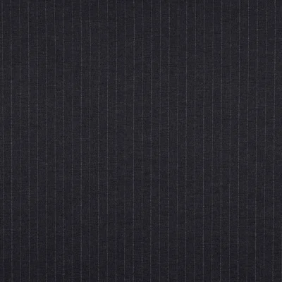 Tissu Jersey Milano Vittoria rayé gris sur fond Noir - Par 10 cm