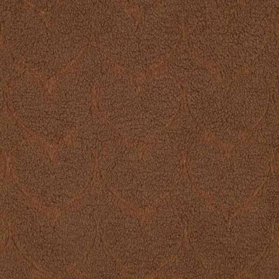 Tissu Fausse fourrure Mouton cœurs Miléna uni Brun - Par 10 cm