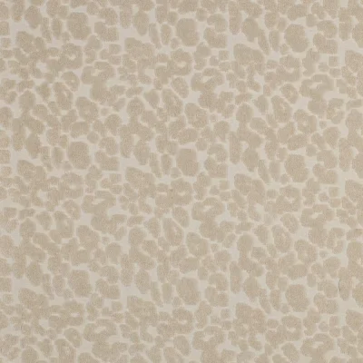 Tissu Maille  Sarena taupe doré sur fond Beige sable - Par 10 cm
