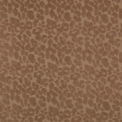 Tissu Maille  Sarena chocolat sur fond Marron clair - Par 10 cm