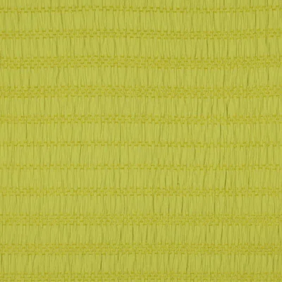 Tissu Polyviscose plissé Textura sur fond Vert anis - Par 10 cm