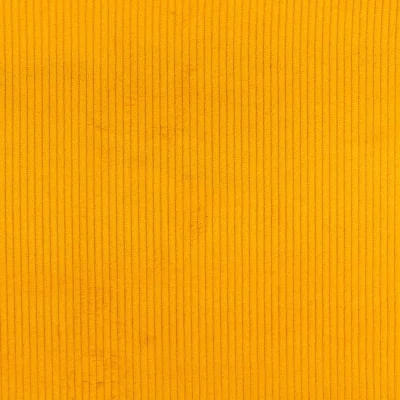 Tissu Velours Grosses côtes Jaune x10cm