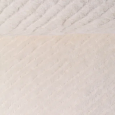 Tissu Fausse fourrure Frigg uni  Blanc - Par 10 cm