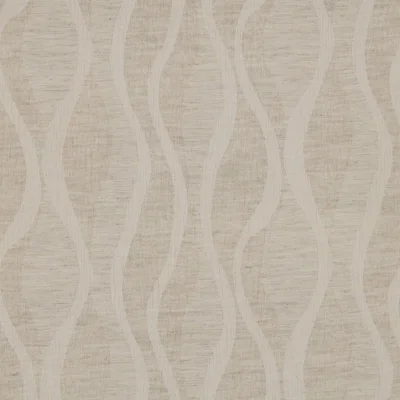 Tissu Coton Lin Lila sur fond Naturel - Par 10 cm