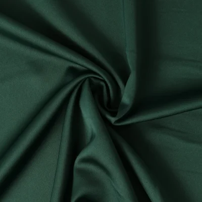 Tissu  Micro Satin mat Joséphine uni  Vert sapin - Par 10 cm