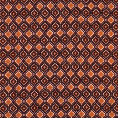 Tissu Viscose extensible Recto sur fond Orange - Par 10 cm