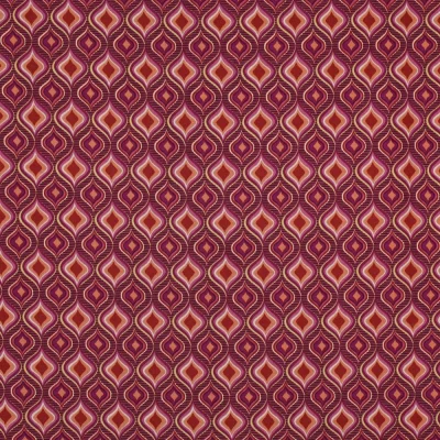 Tissu Viscose extensible Recto sur fond Rose - Par 10 cm