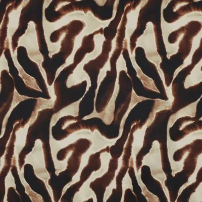 Tissu Softshell Peau de bête sur fond Marron - Par 10 cm
