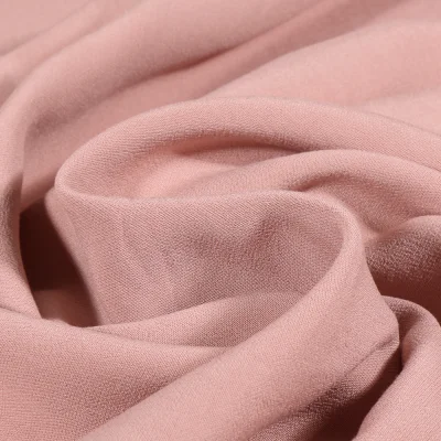 Tissu Viscose Maribel uni Rose poudré - Par 10 cm