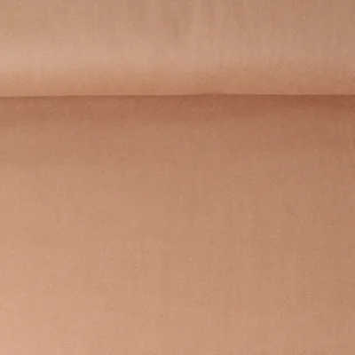 Tissu Flanelle de Coton Jasmine  uni  Beige nougat - Par 10 cm