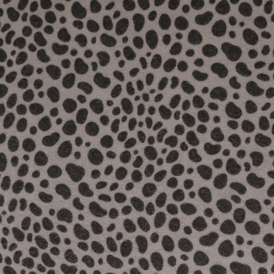 Coupon Tissu Maille Pantère Gris Clair - Coupon de 30 cm