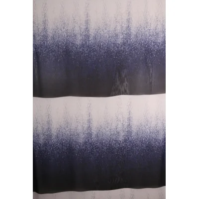 Tissu Panneau Satin Gianni Tessuti 80x140cm Aqua sur fond Gris