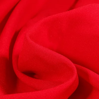 Tissu Burlington Grande largeur uni Rouge - Par 10 cm